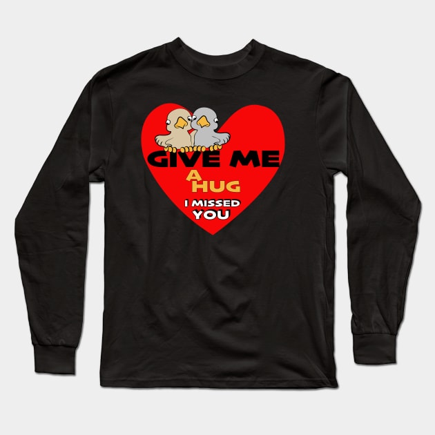 give me a hug Long Sleeve T-Shirt by Lins-penseeltje